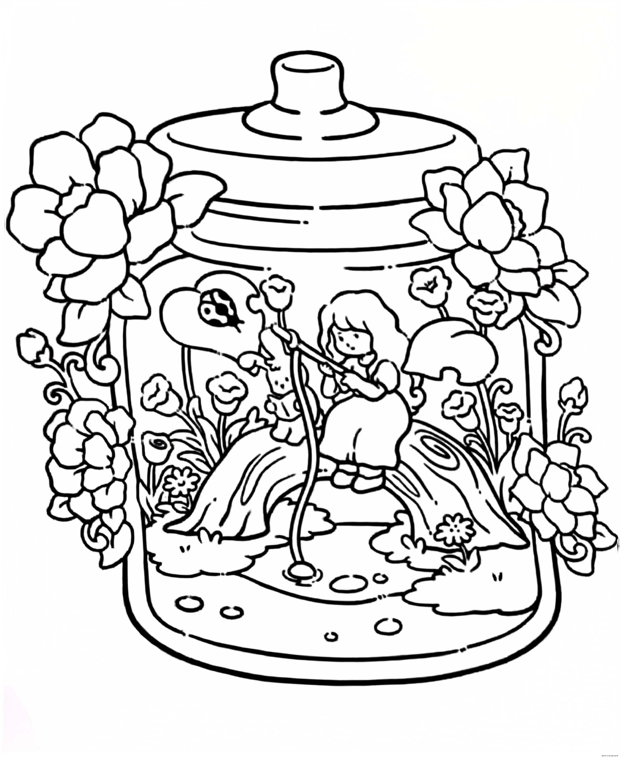 Joy Jar" : Coloriage Kawaii Mignons – Image 3