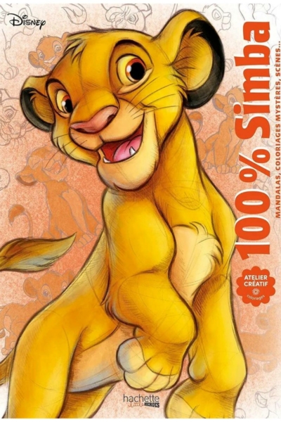 Coloriage Simba Le Roi Lion : Mandalas et Coloriages Mystères pour Enfants