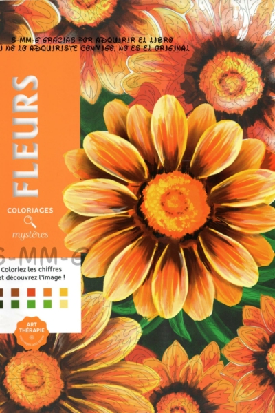 Coloriage Mystère Adulte Fleurs : Art-Thérapie Par Code Couleur