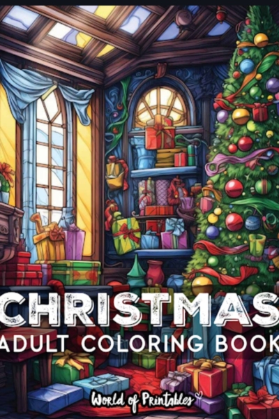 Coloriage Adulte Noël , Livre Anti-Stress et Fêtes
