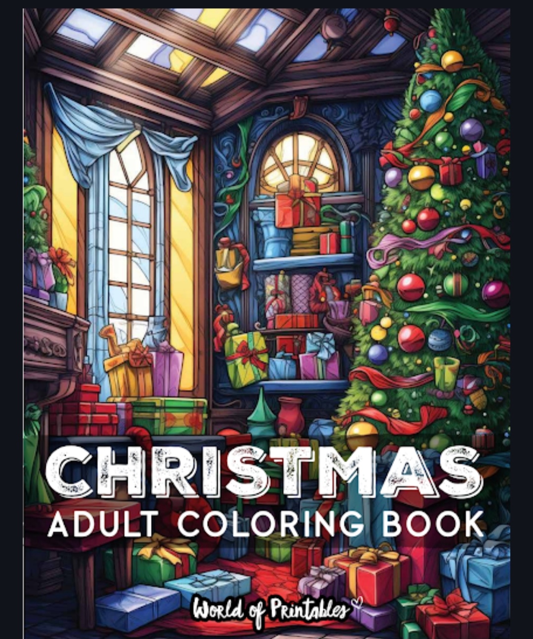 Coloriage Adulte Noël , Livre Anti-Stress et Fêtes