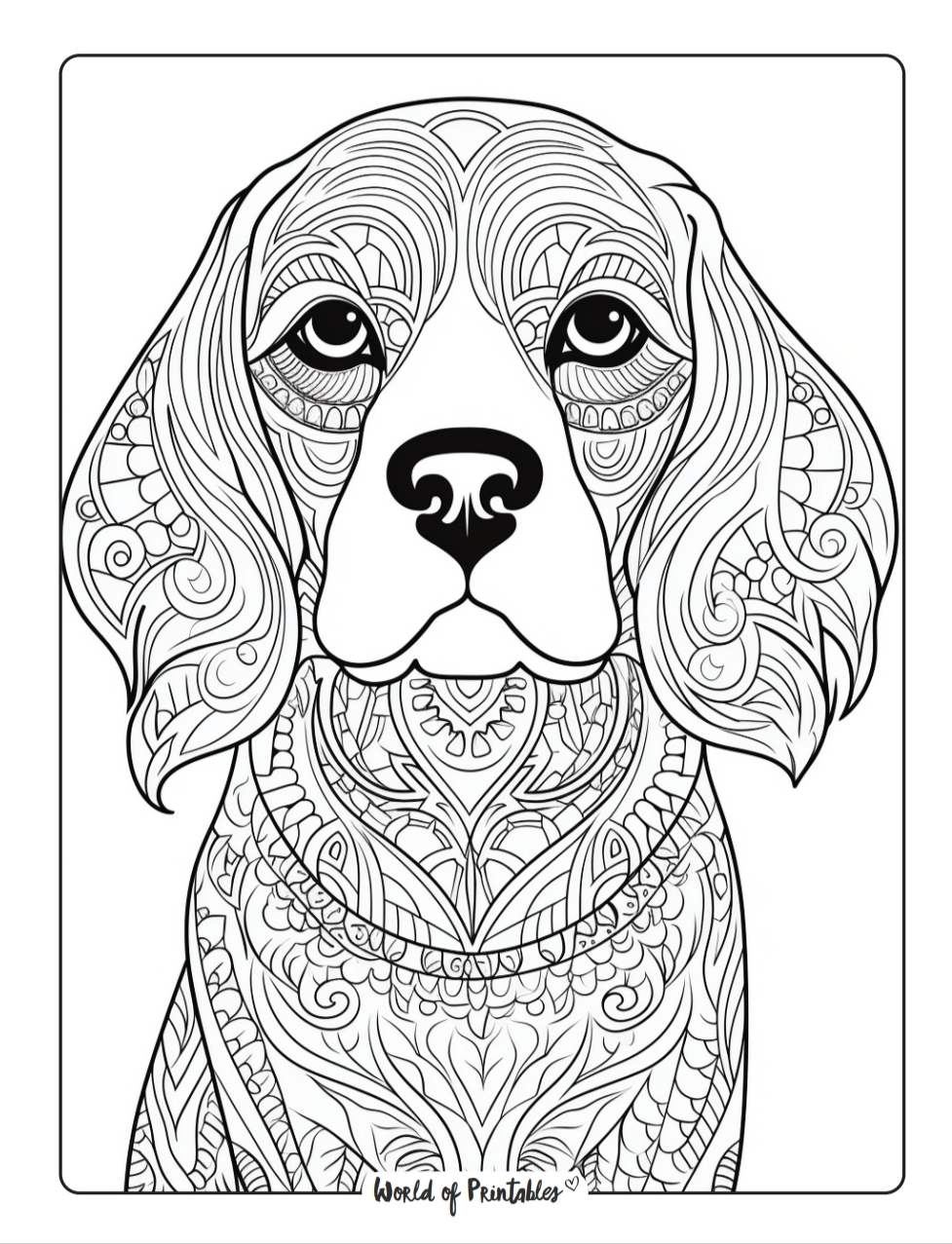 Coloriage Chien : Chiots Mignons et Races Variées – Image 3